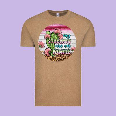My Students Are On Point Round Earring Vintage Tee Designed By Bundleandbundleshop