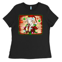 Black christmas lamb Ladies Tee - Jasminsmagicworld