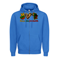 True Royal Peace love Juneteenth Zipper Hoodie - HowdyJamesFarm
