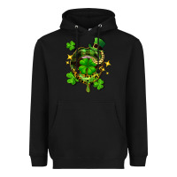 Black St. Patrick's Day lip Heavyweight Hoodie - FaDigitalArtStudio