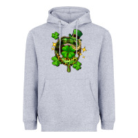 Heather Grey St. Patrick's Day lip Heavyweight Hoodie - FaDigitalArtStudio
