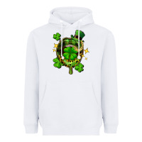 White St. Patrick's Day lip Heavyweight Hoodie - FaDigitalArtStudio