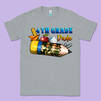 4 Th Grade Dude Classic Tee Designed By Bundleandbundleshop