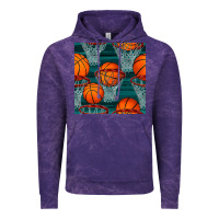 Cloud Purple basketball hoop seamless pattern Vintage Hoodie - BundleAndBundleShop