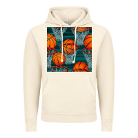 Vintage Artic basketball hoop seamless pattern Vintage Hoodie - BundleAndBundleShop