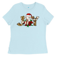 Joy Christmas Lamb Ladies Tee | Teevron
