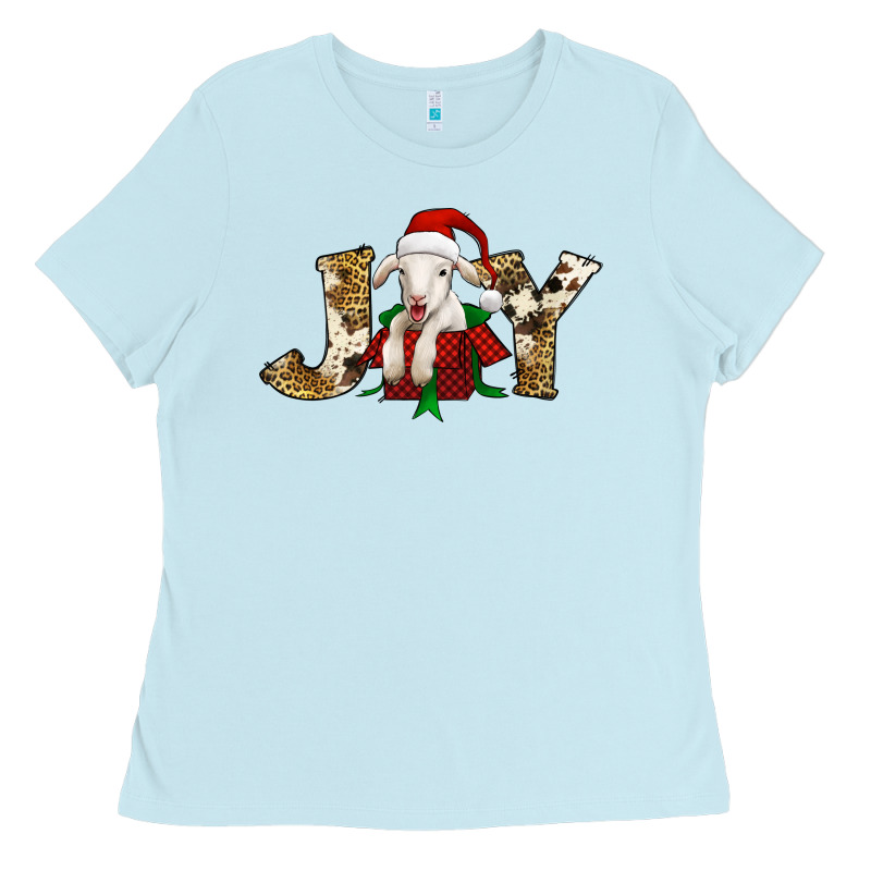 Joy Christmas Lamb Ladies Tee by Jasminsmagicworld | Teevron