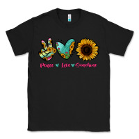 Black Peace Love Sunshine Classic Tee - RanaPortraitStore