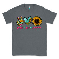 Charcoal Heather Peace Love Sunshine Classic Tee - RanaPortraitStore
