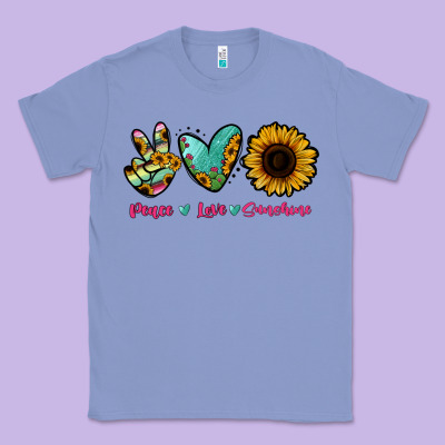 Peace Love Sunshine Classic Tee Designed By Ranaportraitstore