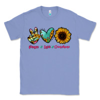 Colony Blue Peace Love Sunshine Classic Tee - RanaPortraitStore