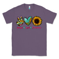 Lavender Peace Love Sunshine Classic Tee - RanaPortraitStore