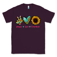 Plum Peace Love Sunshine Classic Tee - RanaPortraitStore