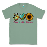 Sage Peace Love Sunshine Classic Tee - RanaPortraitStore
