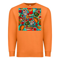 Carrot hispanic heritage month coffee cups and taco with glitter and leopard  Premium Sweatshirt - BundleAndBundleShop