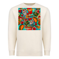 Hispanic Heritage Month Coffee Cups And Taco With Glitter And Leopard  Premium Sweatshirt | Teevron