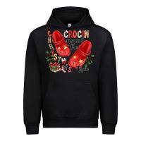 Black christmas crocin around the tree Urban Hoodie - CowhideDigitalArt