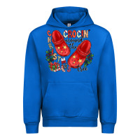 Cobalt christmas crocin around the tree Urban Hoodie - CowhideDigitalArt