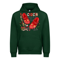 Forest Green christmas crocin around the tree Urban Hoodie - CowhideDigitalArt