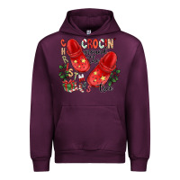 Mauve Wine christmas crocin around the tree Urban Hoodie - CowhideDigitalArt