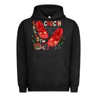 Pigment Black christmas crocin around the tree Urban Hoodie - CowhideDigitalArt