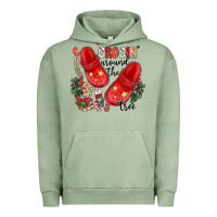 Pigment Oil Green christmas crocin around the tree Urban Hoodie - CowhideDigitalArt