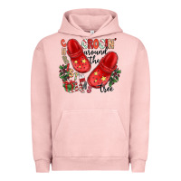 Pigment Salmon christmas crocin around the tree Urban Hoodie - CowhideDigitalArt