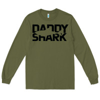 Army Green Daddy Shark Long Sleeve Tee - Bettercallsaul