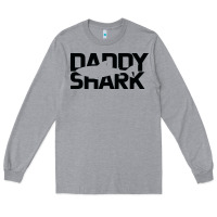 Heather Grey Daddy Shark Long Sleeve Tee - Bettercallsaul