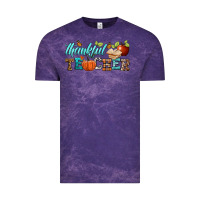 Cloud Purple thankful teacher Vintage Tee - BundleAndBundleShop