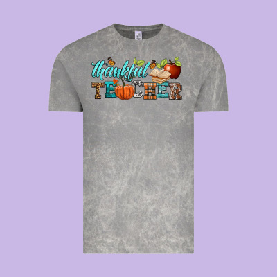 Thankful Teacher Vintage Tee Designed By Bundleandbundleshop