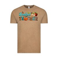 Vintage Coffee thankful teacher Vintage Tee - BundleAndBundleShop