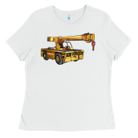 White carry deck crane Ladies Tee - LillyAllenDesigns