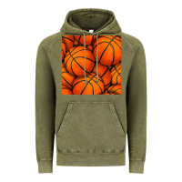Vintage Olive basketball seamless pattern Vintage Hoodie - BundleAndBundleShop