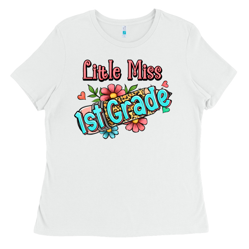 Little Miss First Grade Ladies Tee by Jasminsmagicworld | Teevron