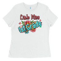 White little miss first grade Ladies Tee - Jasminsmagicworld
