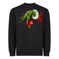 Black Christmas Character Heavyweight Sweatshirt - NancyCooperArtShop