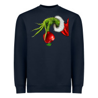 Navy Christmas Character Heavyweight Sweatshirt - NancyCooperArtShop