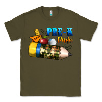 Army Green pre k dude Classic Tee - BundleAndBundleShop