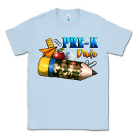 Dusty Blue pre k dude Classic Tee - BundleAndBundleShop