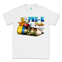 White pre k dude Classic Tee - BundleAndBundleShop