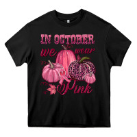 Black In october we wear pink Heavy Core Tee - NancyCooperArtShop