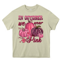 Mossy In october we wear pink Heavy Core Tee - NancyCooperArtShop