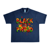 Navy black and proud Urban Heavy Tee - LillyAllenDesigns