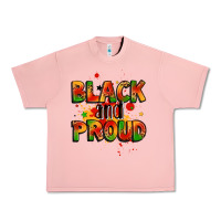 Salmon black and proud Urban Heavy Tee - LillyAllenDesigns