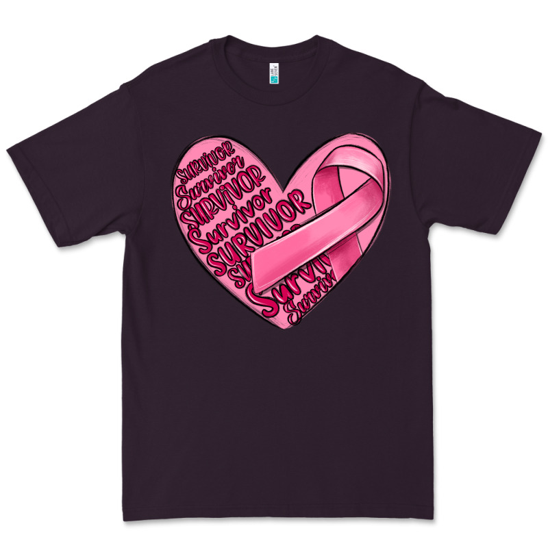 Heart Breast Cancer Premium Tee by MaliasSmallBusiness | Teevron