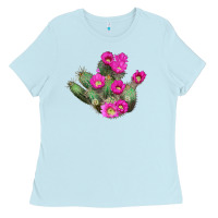 Baby Blue strawberry hedgehog cactus Ladies Tee - LillyAllenDesigns