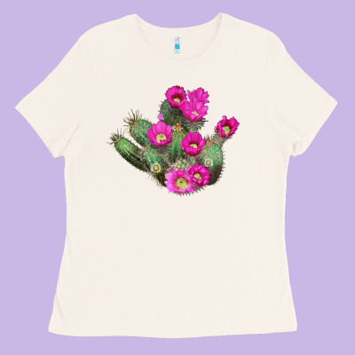Strawberry Hedgehog Cactus Ladies Tee Designed By Lillyallendesigns