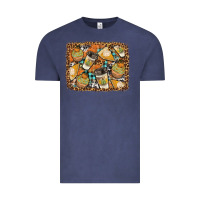 Vintage Denim autumn distressed background Vintage Tee - BundleAndBundleShop