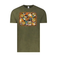 Vintage Olive autumn distressed background Vintage Tee - BundleAndBundleShop